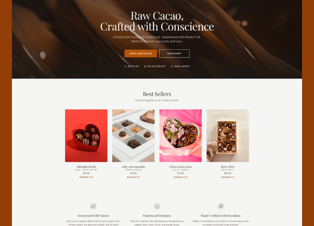 Cocoa & Flora | Hand-Crafted Functional Chocolate