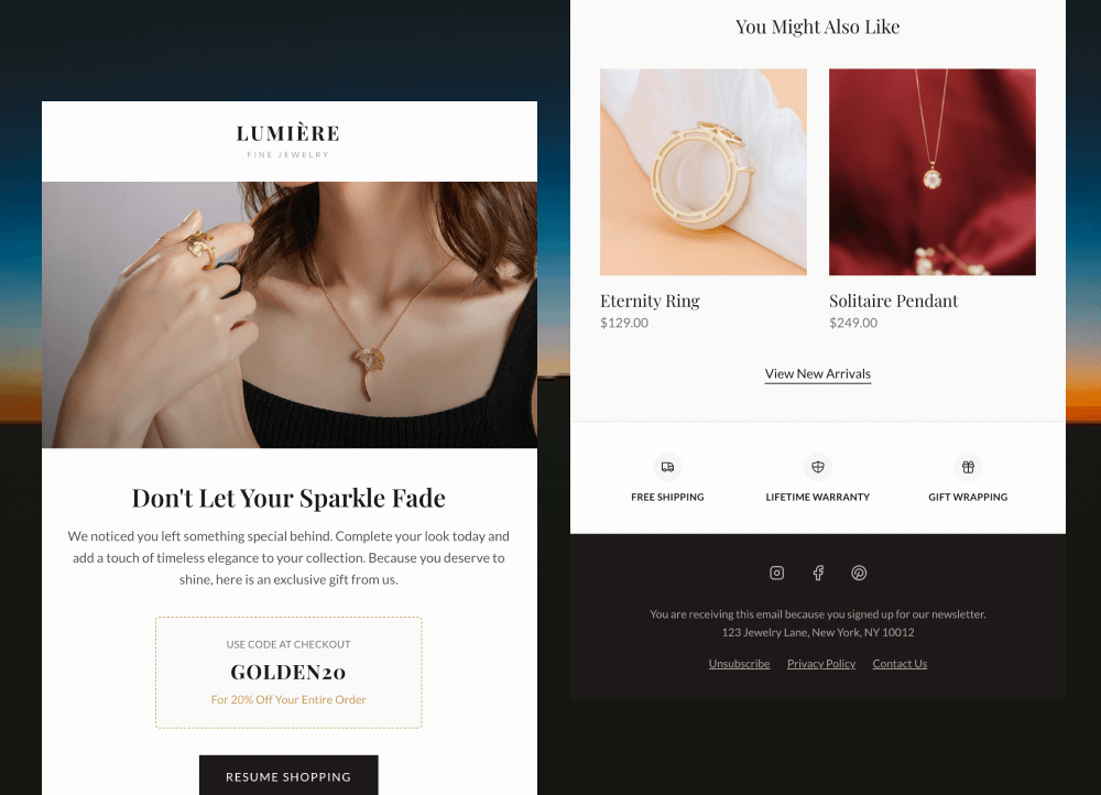 Your Special Coupon is Waiting - Luxe Jewelry