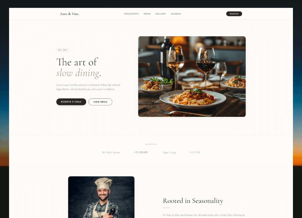 Modern Health Landing Page Template