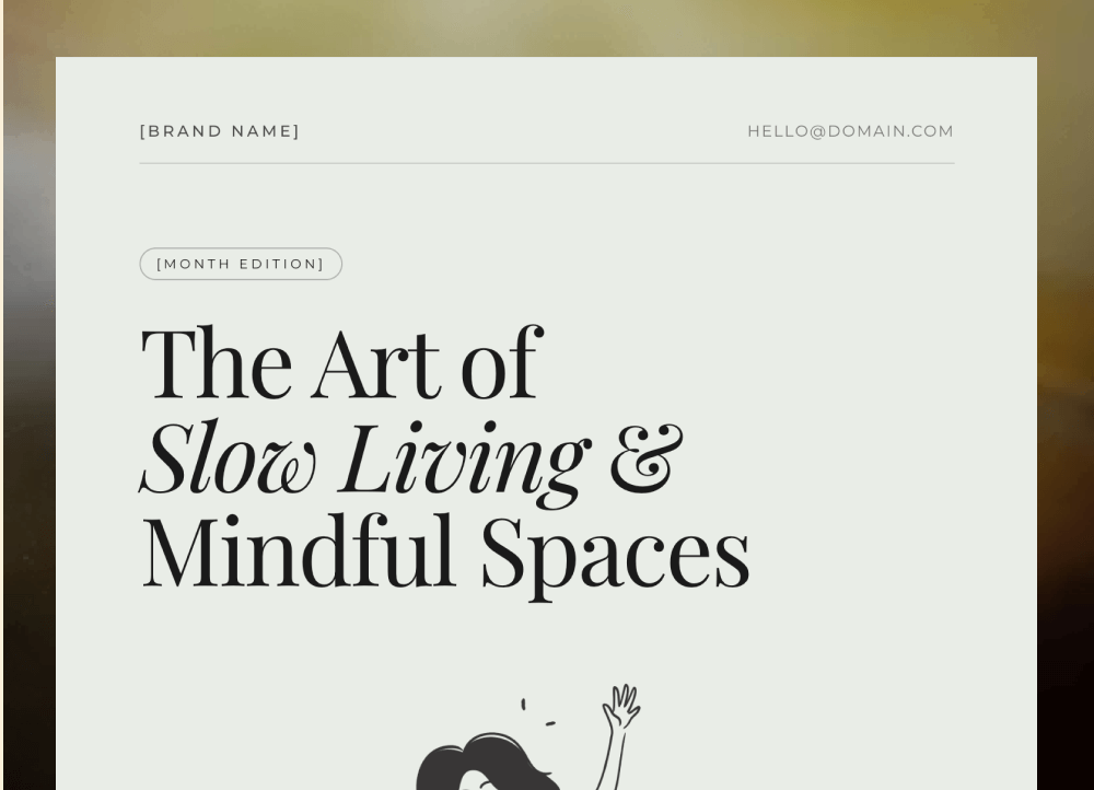 Editorial Newsletter Template