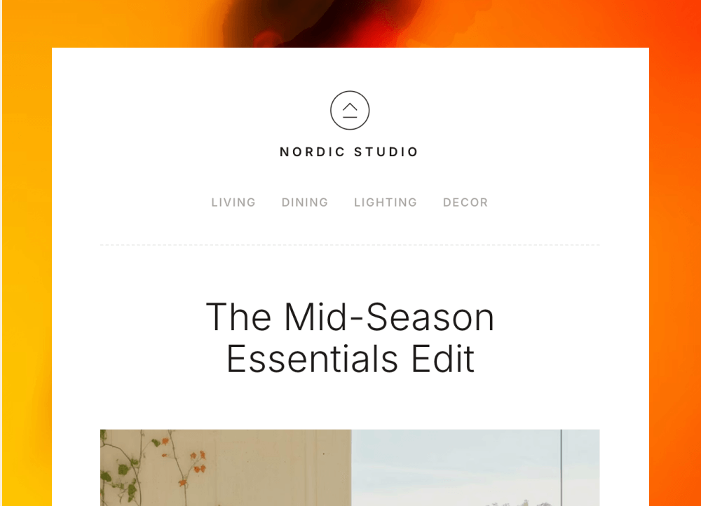 Scandinavian Minimal Ecommerce Promo Email Template